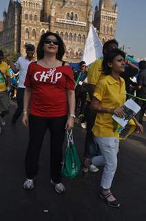 Kunickaa Sadanand Lall at Standard Chartered Mumbai Marathon 2012 in Mumbai