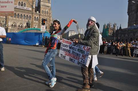 Aarti Chhabria at Standard Chartered Mumbai Marathon 2012 in Mumbai