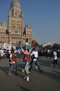 Aarti Chhabria at Standard Chartered Mumbai Marathon 2012 in Mumbai