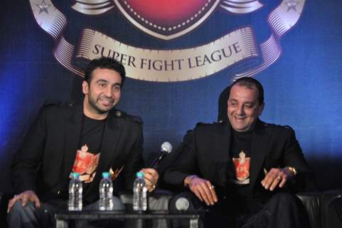 Sanjay Dutt and Raj Kundra launch Super Fight League 'SFL' at Novotel Hotel