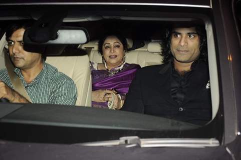 Kirron Kher at Parmeshwar Godrej's party for Hollywood talk show host Oprah Winfrey in Mumbai