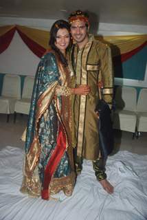 Deepshikha with Kaishav Arora at her Mata Ki Chowki at Blue Waters