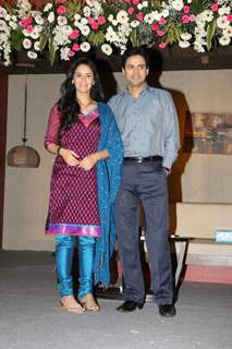 Mona and Pawan Shankar at launch of TV serial 'Kya Huaa Tera Vaada' on Sony TV at Hotel JW Marriott