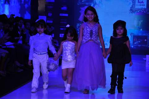 Kids walk on the ramp at India Kids Fashion Week 2012 Day 2 in Mumbai