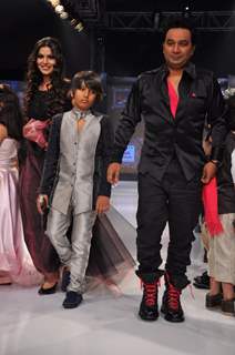 Kids walk on the ramp at India Kids Fashion Week 2012 Day 2 in Mumbai