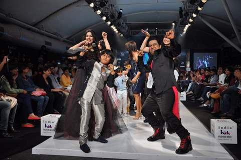 Kids walk on the ramp at India Kids Fashion Week 2012 Day 2 in Mumbai