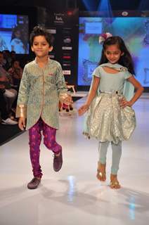 Kids walk on the ramp at India Kids Fashion Week 2012 Day 2 in Mumbai