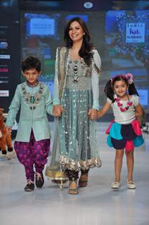 Kids walk on the ramp at India Kids Fashion Week 2012 Day 2 in Mumbai