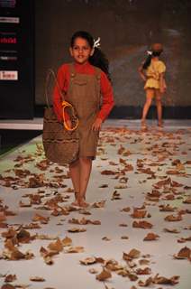 Kids walk on the ramp at India Kids Fashion Week 2012 Day 2 in Mumbai