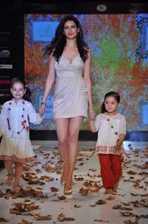 Karishma Tanna with Kids walk on the ramp at India Kids Fashion Week 2012 Day 2 in Mumbai