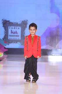 Nevaan Niigam walks the ramp at India Kids Fashion Week 2012 Grand Finale in Mumbai