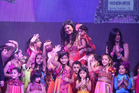 Sushmita Sen walks the ramp at India Kids Fashion Week 2012 Grand Finale at Hotel Lalit Intercontinental in Mumbai