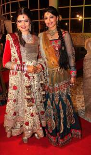 Akruti grace Deepshikha Nagpal wedding reception in Mumbai