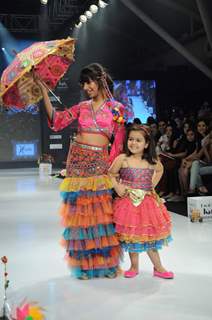 Kid walk the ramp for Nishka Lulla on Day 3 at India Kids Fashion Show