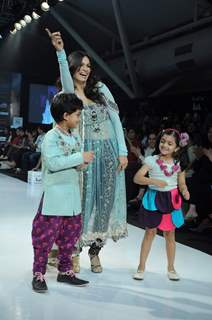 Designer Payal Singhal displays her collection on Day 3 at India Kids Fashion Show at Intercontinental The Lalit.  .