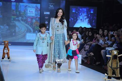 Designer Payal Singhal displays her collection on Day 3 at India Kids Fashion Show at Intercontinental The Lalit.  .