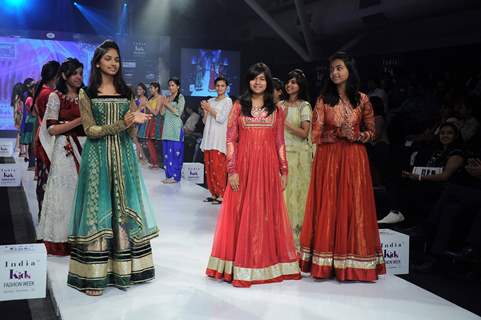 Designer Prachi Badve displays her collection on Day 3 at India Kids Fashion Show at Intercontinental The Lalit. .