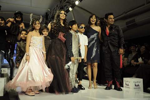 AZ Couture displays collection on Day 3 at the India Kids Fashion Show. .