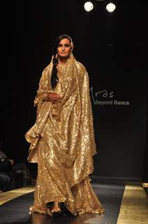 Models walk on the ramp portraying essence of Kashmir Fashion Show