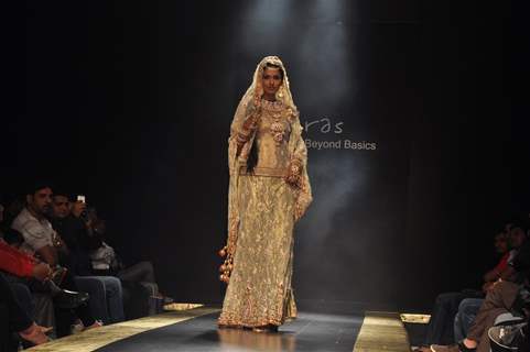 Models walk on the ramp portraying essence of Kashmir Fashion Show