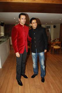 Sanjay Suri and Rohit Roy at Mangi Ferra launch in Versova