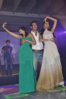 Dipannita Sharma and Milind Soman performs at Music launch of movie 'Jodi Breakers' at Goregaon