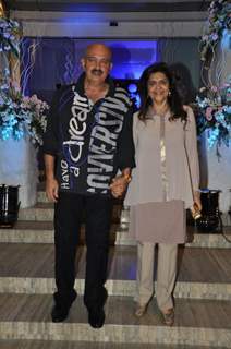 Rakesh Roshan with Wife grace Sunaina Roshan's Birthday Bash