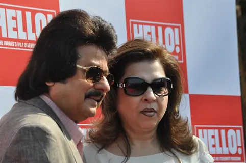 Pankaj Udhas with wife at Hello! Classic Race