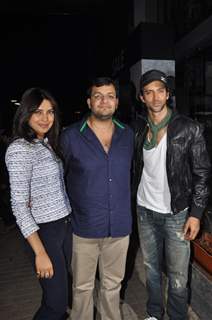 Hrithik & Priyanka with Director Karan Malhotra at Special screening of the film 'Agneepath' at PVR