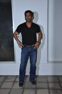 Suniel Shetty grace Pre Wedding Bash of Ritesh Deshmukh & Genelia Dsouza in Mumbai