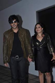 Zayed Khan with wife grace Pre Wedding Bash of Ritesh Deshmukh & Genelia Dsouza in Mumbai