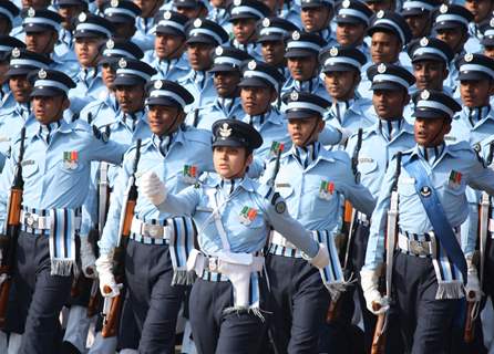 The Indian Air Force contingent at the Republic Day Parade-2012, in New Delhi