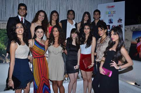 Models at ZYNG Calendar-2012 launch at Olive