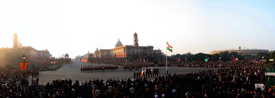The Beating Retreat Ceremony at Vijay Chowk on Sunday New Delhi,29 Jan 2012. .