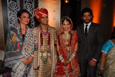 Farhan Akhtar at Abhinav Jhunjhunwala and Prerna Sarda's wedding reception