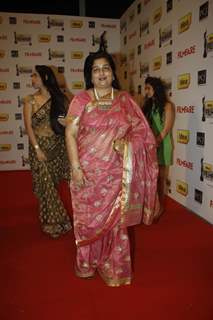 Anuradha Paudwal at 57th Idea Filmfare Awards 2011