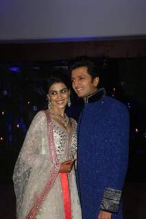 Ritesh Deshmukh & Genelia Dsouza pre-wedding Sangeet ceremony at Hotel TajLands End in Mumbai