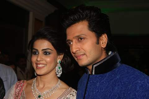 Ritesh Deshmukh & Genelia Dsouza pre-wedding Sangeet ceremony at Hotel TajLands End in Mumbai