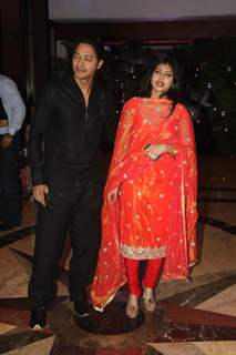 Shreyas Talpade at Ritesh Deshmukh & Genelia Dsouza Sangeet ceremony at Hotel TajLands End in Mumbai