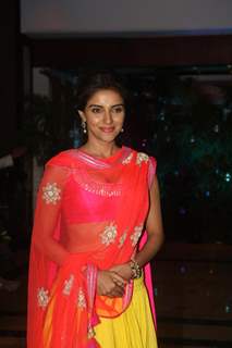 Asin Thottumkal at Ritesh Deshmukh & Genelia Dsouza Sangeet ceremony at Hotel TajLands End in Mumbai