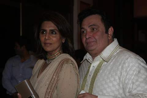 Rishi Kapoor & Neetu Singh at Ritesh & Genelia Sangeet ceremony at Hotel TajLands End in Mumbai