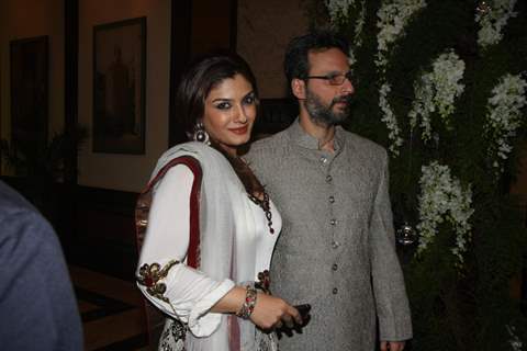 Raveena Tandon at Ritesh Deshmukh & Genelia Dsouza Sangeet ceremony at Hotel TajLands End in Mumbai