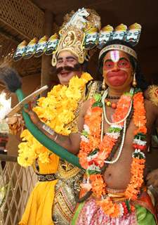 Folk artists from Andhra Pradesh at the 26th Surajkund Craft Mela, Faridabad