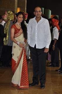 Ashutosh Gowarikar with wife grace Ritesh Deshmukh & Genelia Dsouza wedding bash in Mumbai