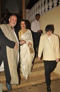 Rekha launch Designer Wendell Rodricks trendy yet traditional Goan culture  book 'Moda Goa' at Taj Lands End