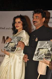 Rekha launch Designer Wendell Rodricks trendy yet traditional Goan culture  book 'Moda Goa' at Taj Lands End