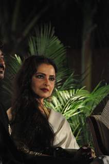 Rekha launch Designer Wendell Rodricks trendy yet traditional Goan culture  book 'Moda Goa' at Taj Lands End