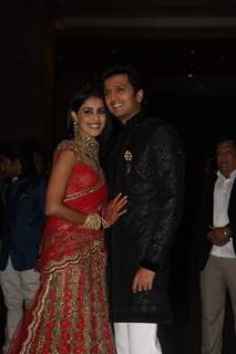 Ritesh Deshmukh & Genelia Dsouza wedding reception in Mumbai