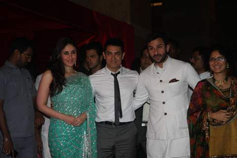 Saif Ali, Kareena, Aamir & Kiran Rao grace Ritesh Deshmukh & Genelia wedding reception in Mumbai