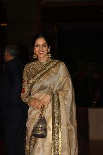 Sridevi Kapoor grace Ritesh Deshmukh & Genelia Dsouza wedding reception in Mumbai